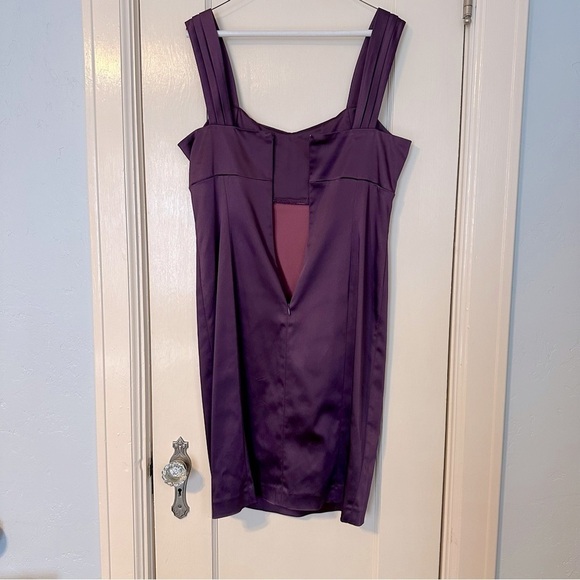 Calvin Klein Dress Deep Purple Prom Babydoll Fairy Formal Y2K Empire Waist Sz 8 - Picture 7 of 10